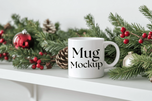 Download Christmas White Mug Mockup - Christmas white mug mockup Collection
