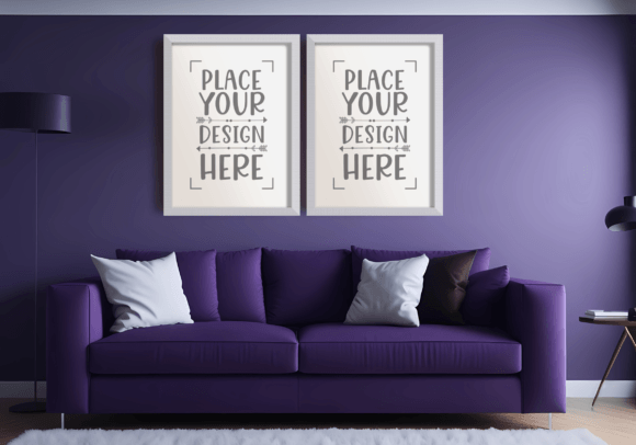 Download Set of 2 Wall Art Mockup - Wall art mockup Collection