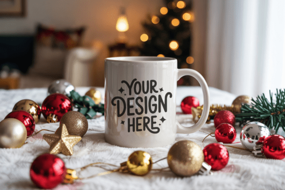 Download Christmas White Mug Mockup 74 - Christmas white mug mockup Collection